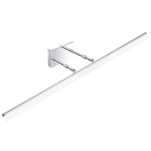 48 inch LED Vanity Lights Adjustable Bathroom Wall Light Fixtures Bathroom Lighting Fixture Over Mirror Chrome Modern Vanity Lighting 5500K