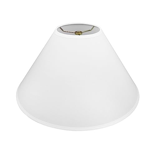 32206A Hardback Empire Spider Lamp Shade in White