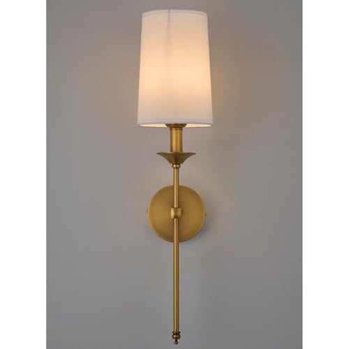 Wall Sconce Set of 2 Hardwired Vintage Antique Brass Sconce Candle Wall Light for Bedroom Living Room Vanity Farmhouse Bathroom Hallway (2 Count)