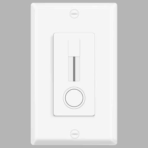 LED Slide Dimmer Switch No Neutral Wire Required (2 Count)
