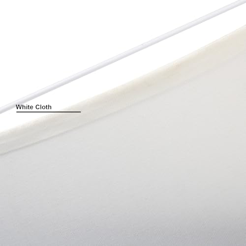 2 Light White Lamp Semicircle Fabric Shades