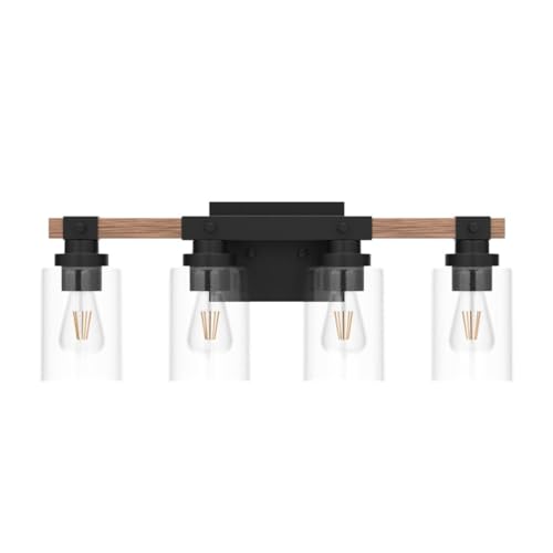 4 Light Farmhouse Bathroom Vanity Light