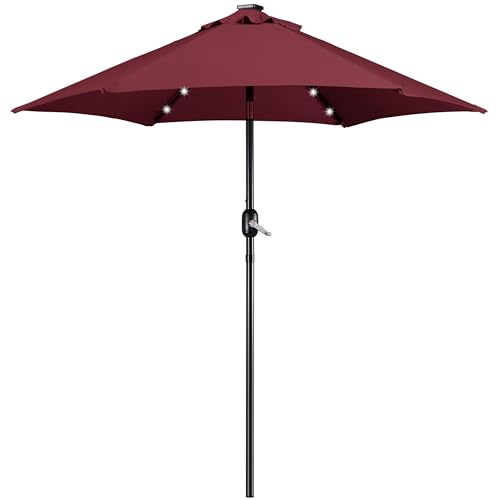 7.5FT Solar Patio Umbrella w