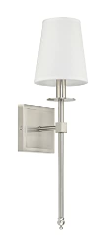 Bedroom Wall Lamps Set of 2 Brushed Nickel Bathroom Sconces (2 Count)