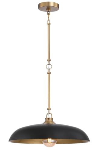 18'' Pendant Light Black Gold Dome E26 Dining Bedroom