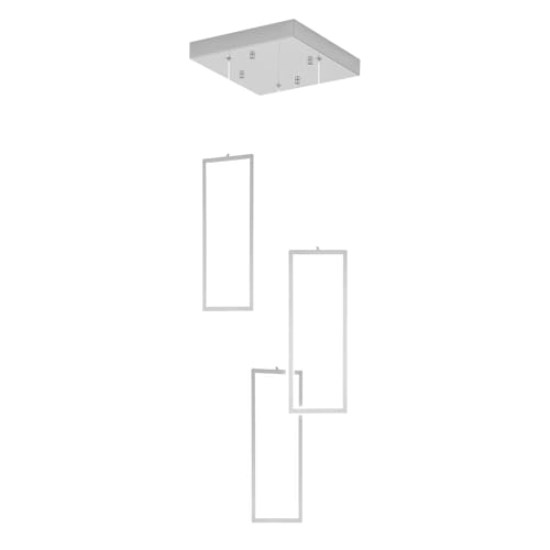 Modern LED Chandelier Adjustable Hanging Chrome Pendant Light Fixture 3