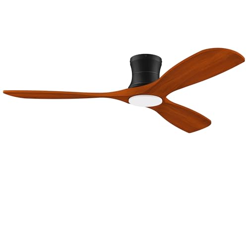 Flush Mount Ceiling Fans with Lights and Remote
