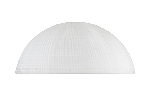 23516-11, Frosted/Fabric Painted Replacement Glass Shade for Medium Base Socket Torchiere Lamp, Swag Lamp and Pendant, 13" Diameter x 5-3/4" High., 13" x 5-3/4"