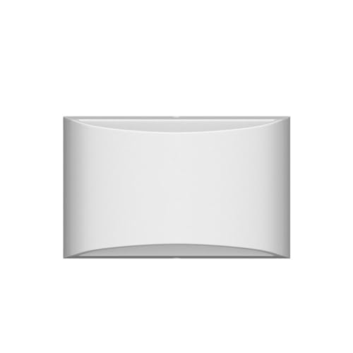 Indoor Aluminum Modern LED Wall Sconce Hardwired Interior Wall Lights Set of 2 Up and Down Wall Mount Light for Living Room Bedroom Hallway Corridor Cool White 6000K (2 Count)