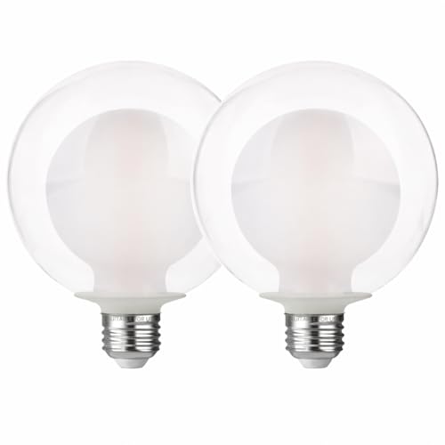 G125 Decorative Large Globe LED Bulb (2 Count)