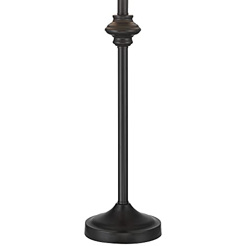 Lynn 26" Tall Buffet Table Lamps Set of 2 Black Metal Skinny Modern (2 Count)