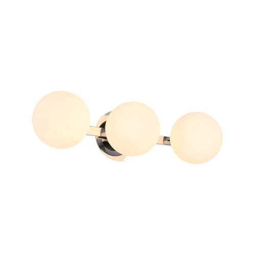 Chrome Globe Bathroom Vanity Light Fixtures
