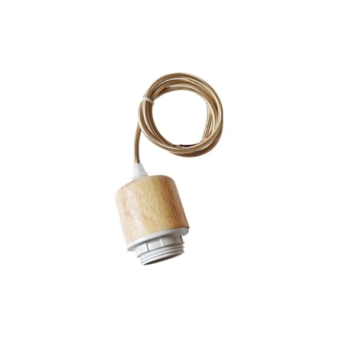 Lamp Holder DIY Vintage E26 E27 Hanging Lamp Holders with Cable Ceiling Lamp Holders Sockets Nordic Half Teeth Lampshade Base for Pendant lamp