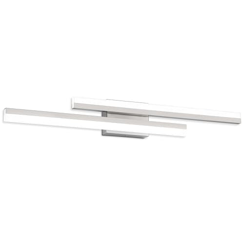 32inch LED Vanity Light Brushed Nickel Bathroom Light Fixtures Over Mirror Modern Bath Wall Lighting Bar