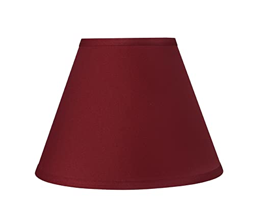 32632A Transitional Empire Shape Spider Construction Lamp Shade in Blood Red