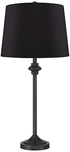 Lynn 26" Tall Buffet Table Lamps Set of 2 Bronze Brown Black Dark (2 Count)