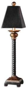 Uttermost Bellcord Black and Bronze Buffet Table Lamp