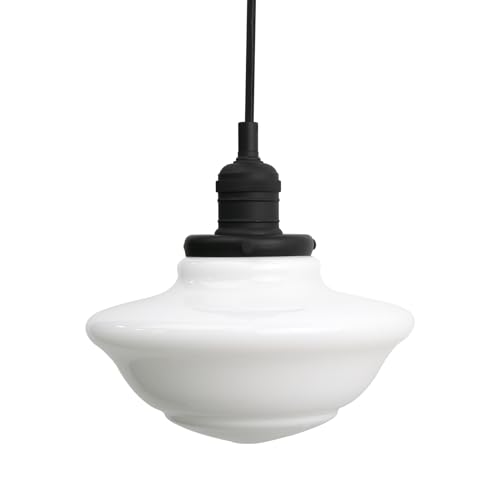 Modern Pendant Light with Milk White Glass