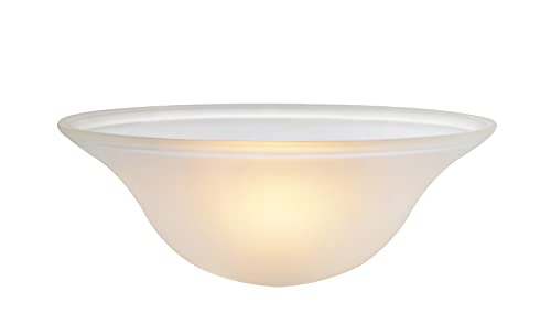 23139 11A Frosted Transitional Style Replacement Glass Shade for Medium Base Socket Torchiere Lamp