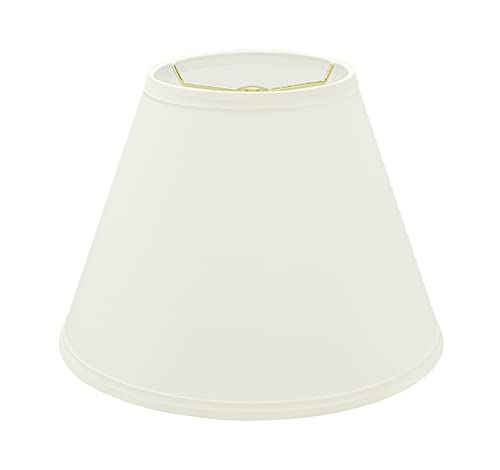 32630A Transitional Empire Shape Spider Construction Lamp Shade in Bone White