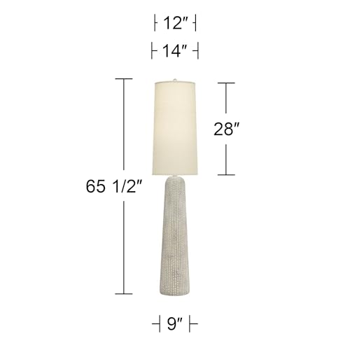 Leisa 65 1 2" Tall Sand Finish Modern Floor Lamp Living Room