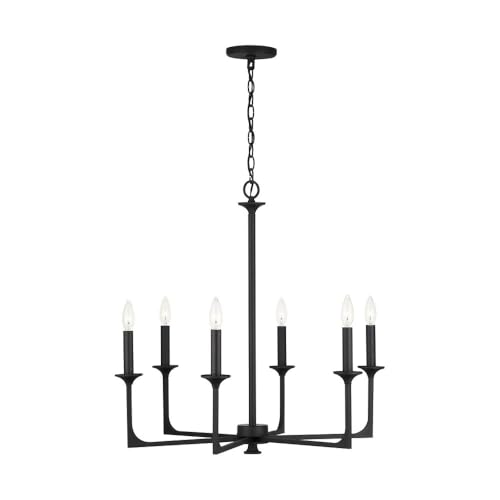 Capital Lighting 437361BI Clint Bold Metal Candle Chandelier