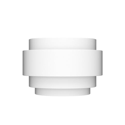 Modern Wall Sconce Indoor Wall Light Fixture Half Moon Metal Wall Lamp White for Stair Hallway Home Theatre Bedroom