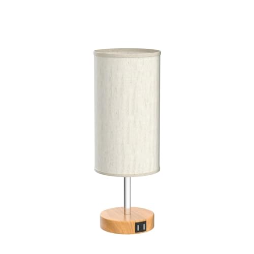 Bedside Table Lamp with USB Ports