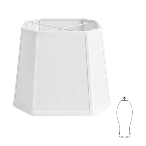 1 Pack White Square Cut Corner Lamp Shade