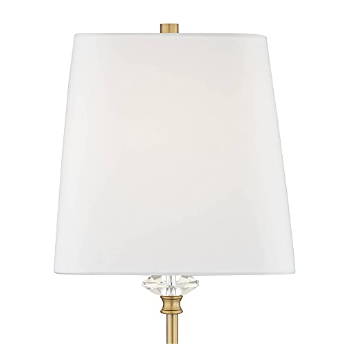 Julia 29 1 2" Tall Buffet Table Lamp Gold Crystal Skinny Brass Traditional