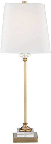 Julia 29 1 2" Tall Buffet Table Lamp Gold Crystal Skinny Brass Traditional