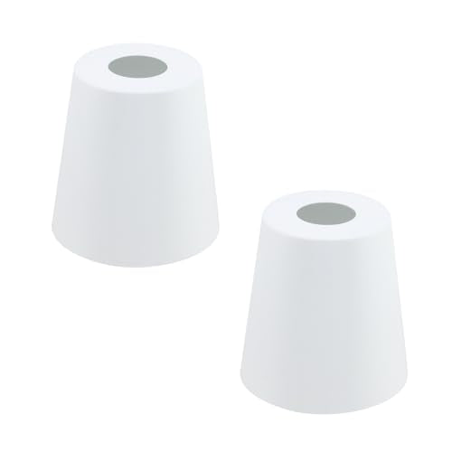 2PCS White Barrel Metal Lampshade (2 Count)