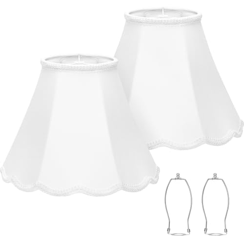 Scalloped Lamp Shades Set of 2 (2 Count)