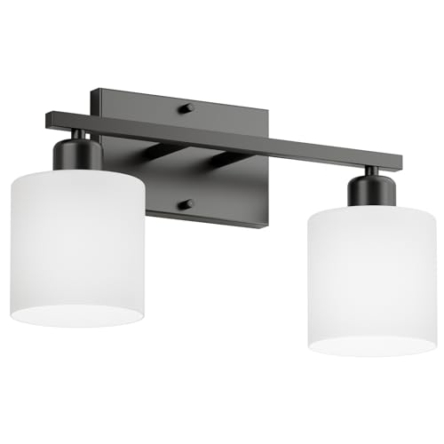 Black Bathroom Light Fixtures Over Mirror