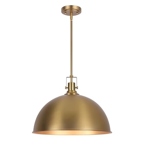 18 Inch Brushed Gold Large Pendant Light Kitchen Island
