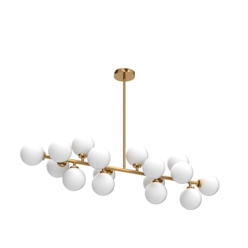 Mid Century Modern Chandelier Gold Linear Sputnik Chandeliers 16