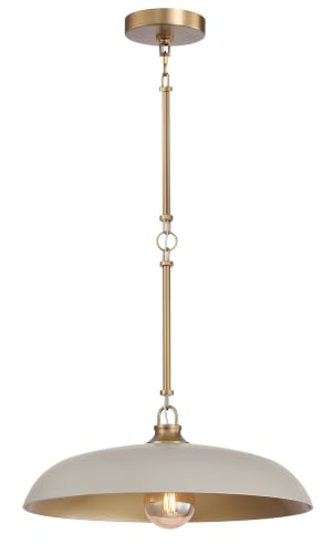 18'' Pendant Light Taupe Gold Dome E26 Dining Bedroom