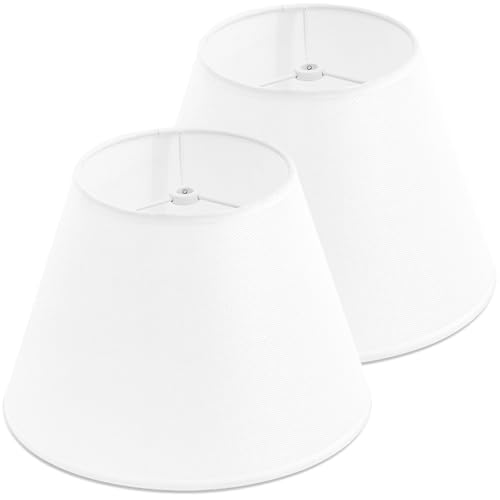 White Lamp Shades Set of 2 for Table Lamps (2 Count)