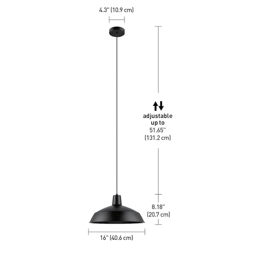 65155 1 Light Industrial Warehouse Pendant Lighting