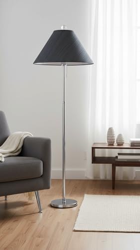 32203A Hardback Empire Spider Lamp Shade in Grey & Black