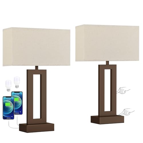 Bedroom Lamps for Night Stands (2 Count)