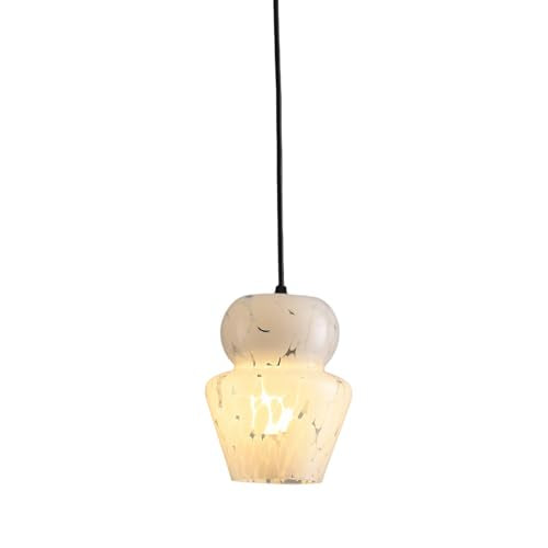 Industrial Pendant Light with Glass Shade Matte Black Pendant Lighting Adjustable Industrial Retro Style Hanging Light