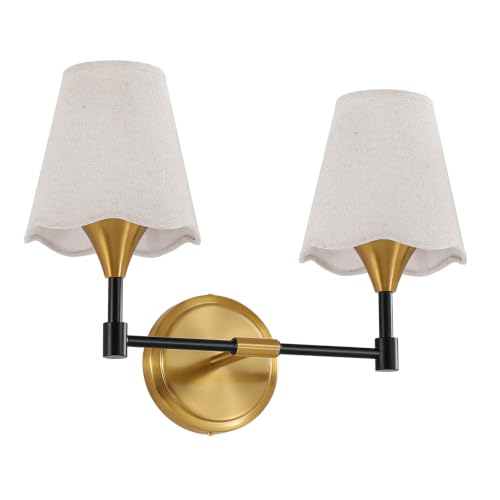 Black Gold Bathroom Light Fixtures (Black Gold / 2 LIGHT)