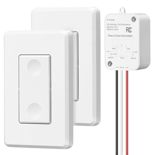 Wireless Light Switch and Receiver Kit