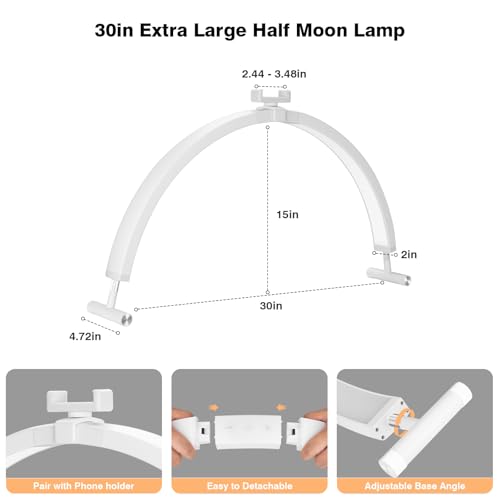30'' Half Moon Nail Desk Lamp