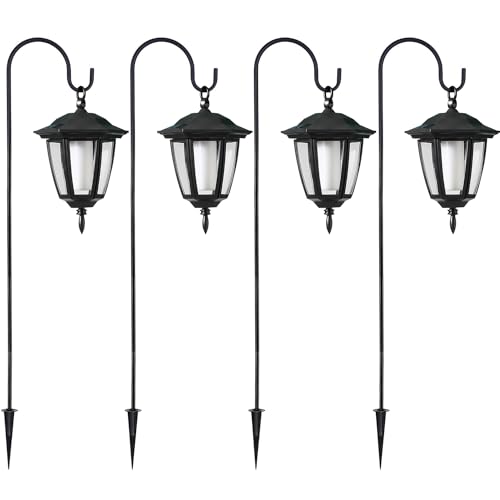 4 Pack Solar Halloween Flame Hanging Lights Outdoor (16 Count)