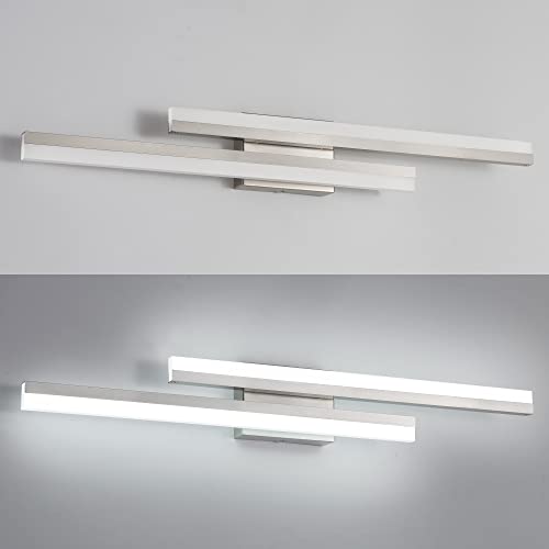 32inch LED Vanity Light Brushed Nickel Bathroom Light Fixtures Over Mirror Modern Bath Wall Lighting Bar