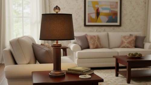 32312A Transitional Hardback Empire Shaped Spider Construction Lamp Shade in Black