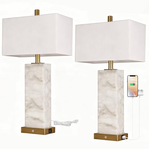 25.6" Alabaster Lamp (2 Count)