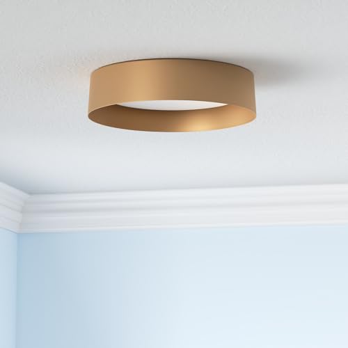 16.5" Gold Flush Mount Ceiling Light